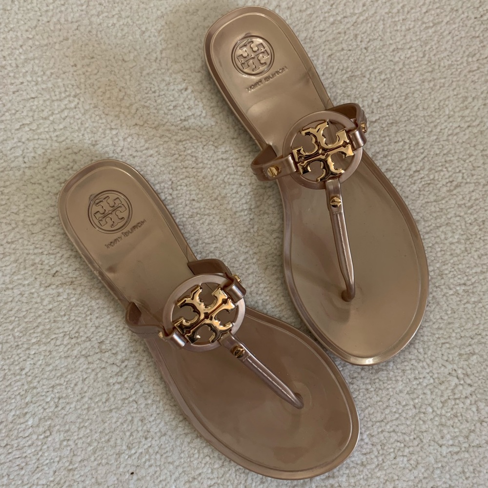 Tory Burch Mini Miller Flat Thong, Rose Gold, US 6